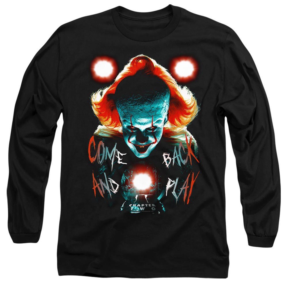 AN OFFCIALLY LICENSED IT 2017 DEAD LIGHTS MEN'S LONG SLEEVE T-SHIRT BLACK