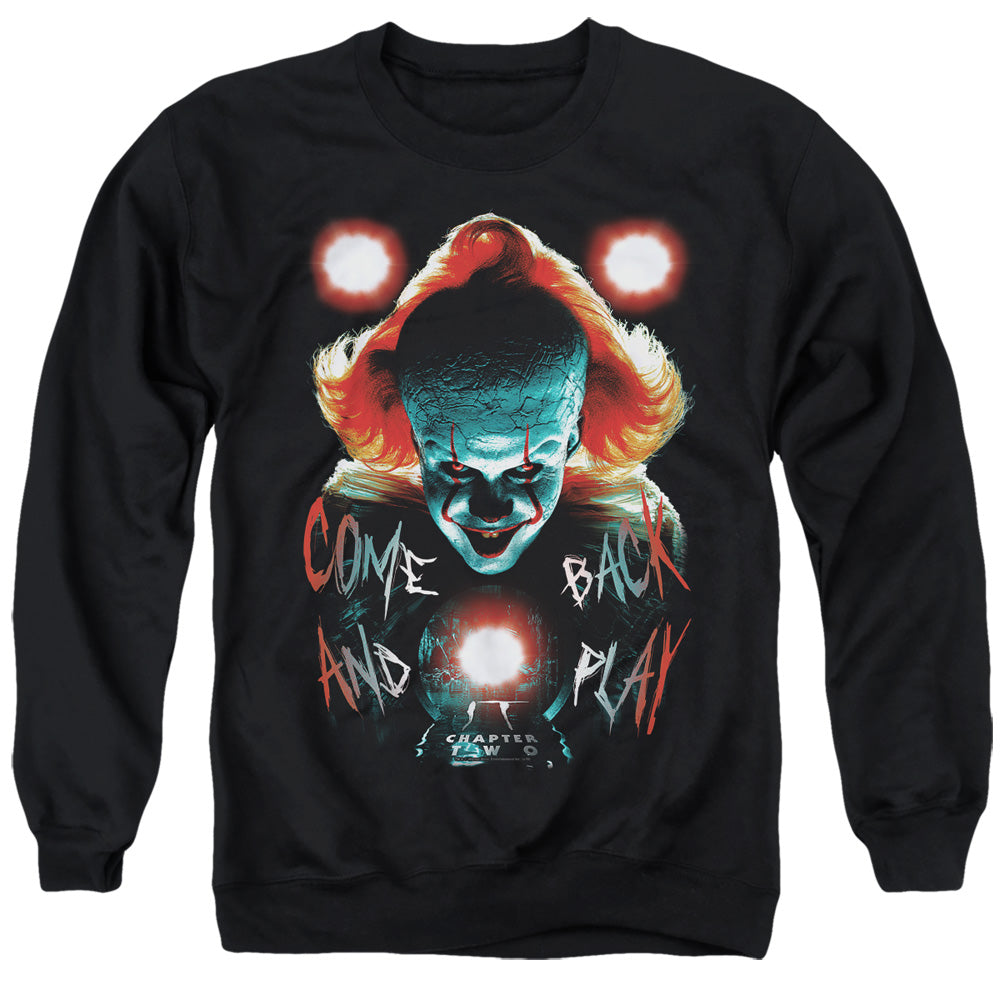 AN OFFCIALLY LICENSED IT 2017 DEAD LIGHTS ADULT UNISEX CREWNECK SWEATSHIRT BLACK
