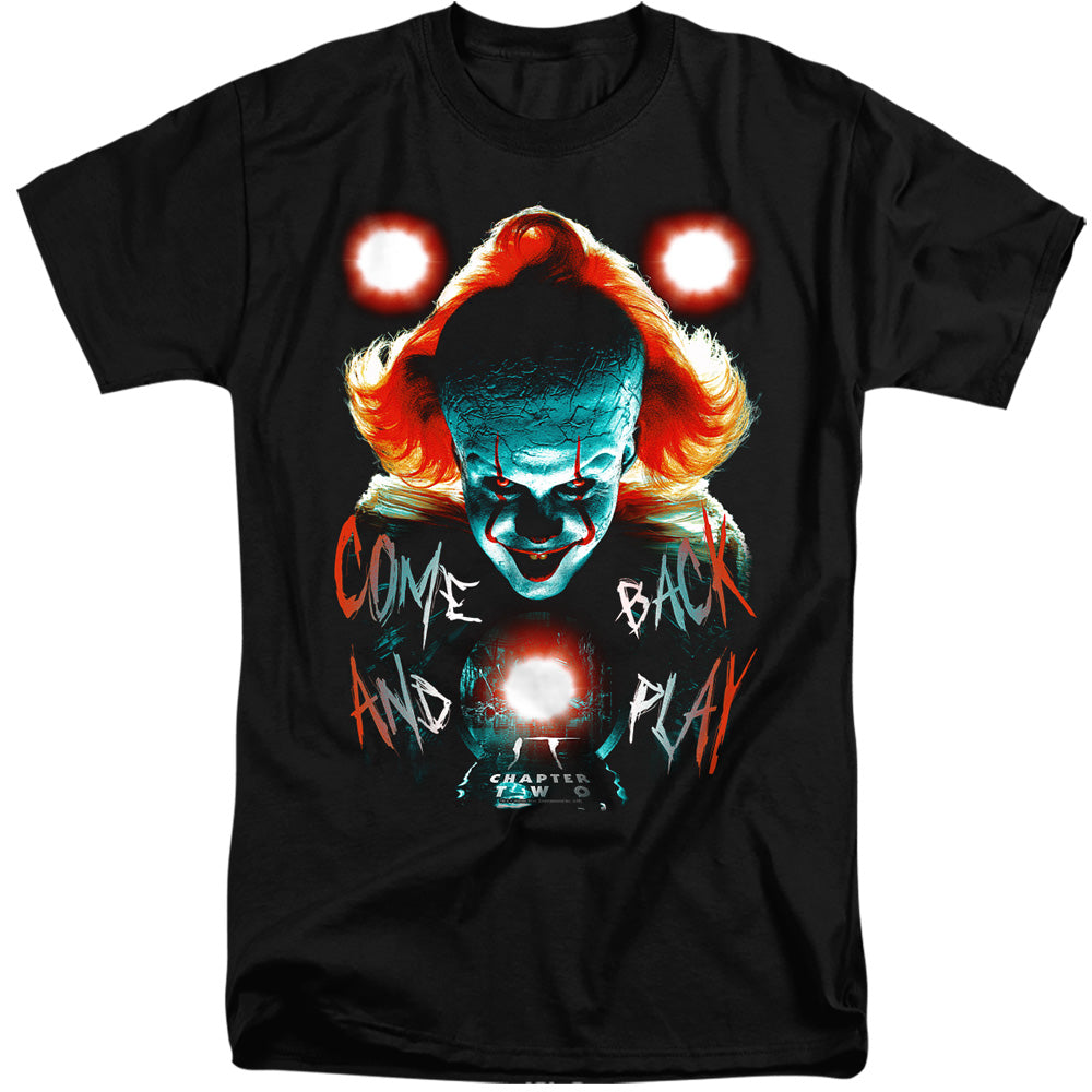 AN OFFCIALLY LICENSED IT 2017 DEAD LIGHTS MEN'S TALL FIT T-SHIRT BLACK