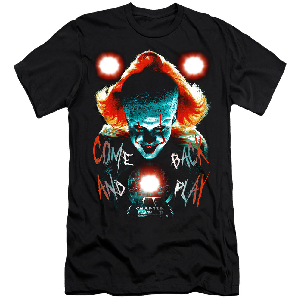 AN OFFCIALLY LICENSED IT 2017 DEAD LIGHTS MEN'S PREMIUM SLIM FIT T-SHIRT BLACK