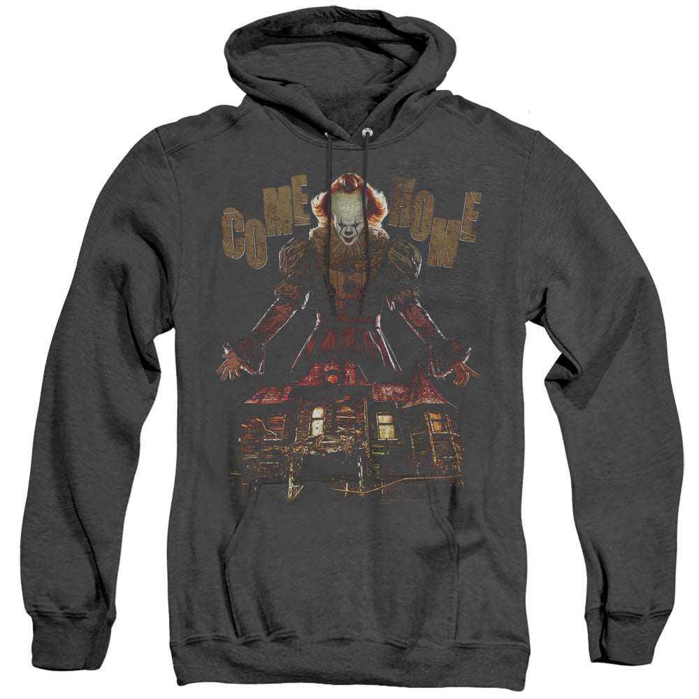 AN OFFCIALLY LICENSED IT 2019 COME HOME ADULT UNISEX HEATHER PULLOVER HOODIE BLACK