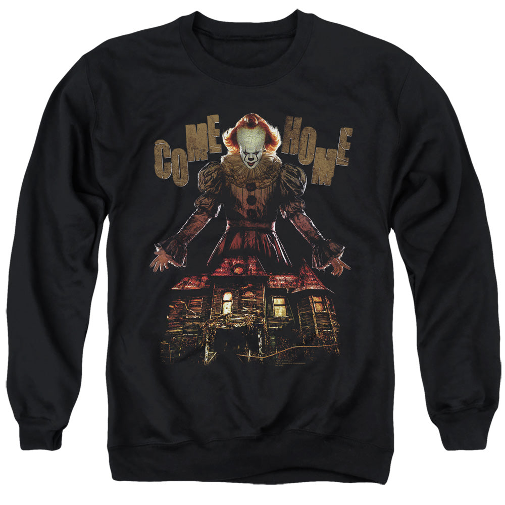 AN OFFCIALLY LICENSED IT 2019 COME HOME ADULT UNISEX CREWNECK SWEATSHIRT BLACK