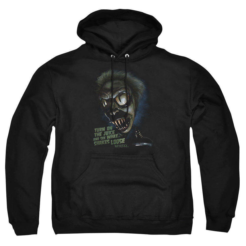 AN OFFCIALLY LICENSED BEETLEJUICE CHUCKS DAUGHTER ADULT UNISEX PULLOVER HOODIE BLACK