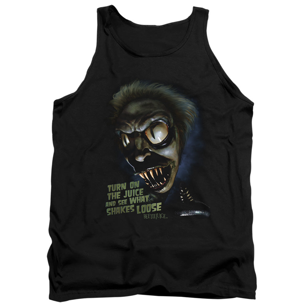 AN OFFCIALLY LICENSED BEETLEJUICE CHUCKS DAUGHTER ADULT UNISEX TANK TOP BLACK
