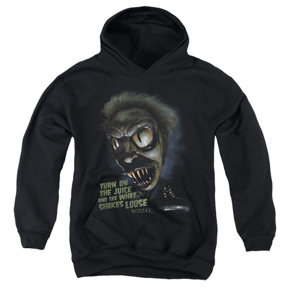 AN OFFCIALLY LICENSED BEETLEJUICE CHUCKS DAUGHTER YOUTH HOODIE BLACK