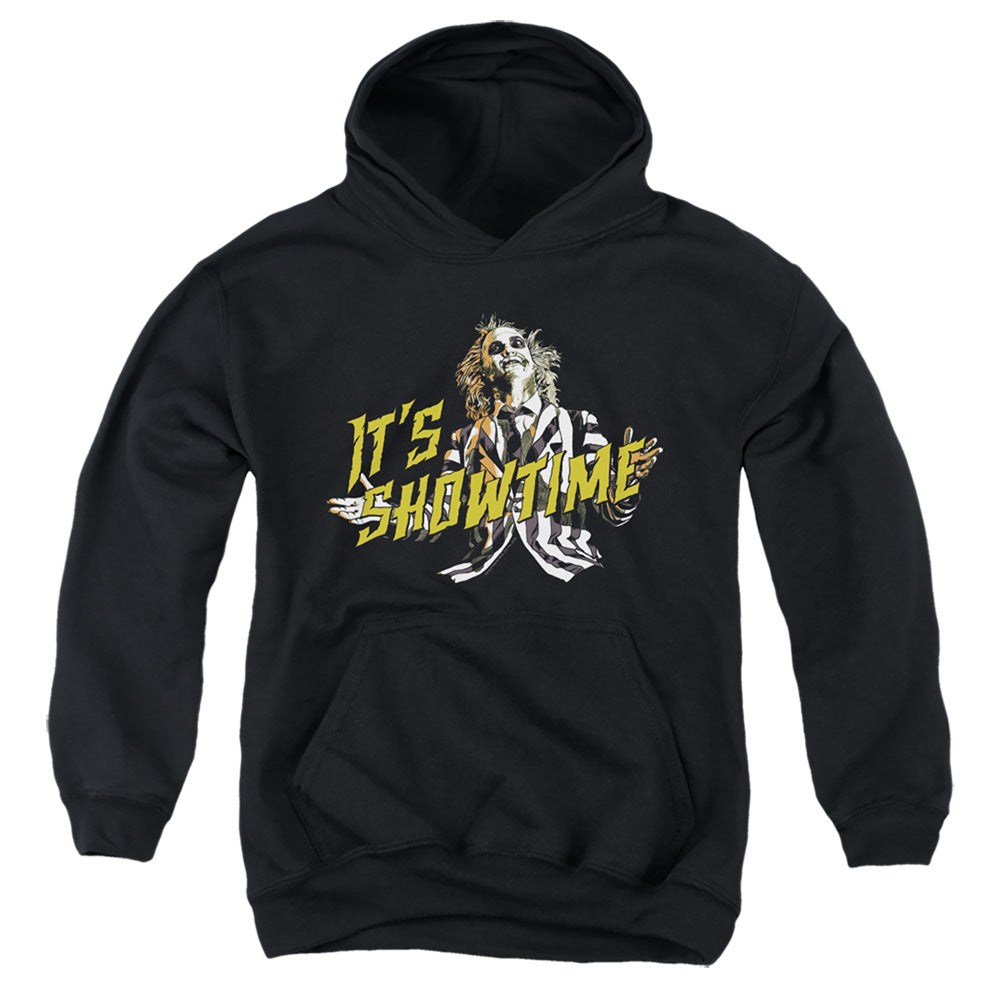 AN OFFCIALLY LICENSED BEETLEJUICE SHOWTIME YOUTH HOODIE BLACK