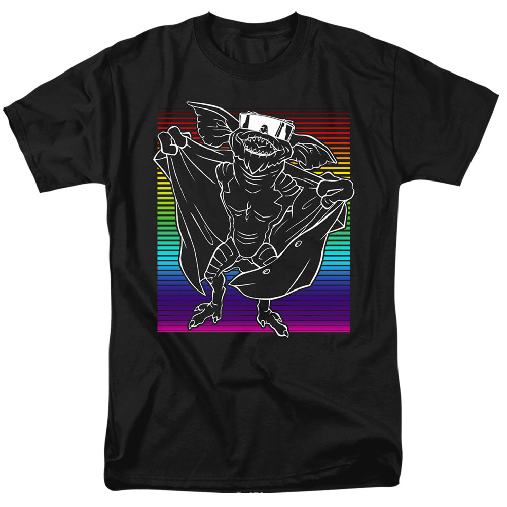 AN OFFCIALLY LICENSED GREMLINS COOL GRADIENT MEN'S REGULAR FIT T-SHIRT BLACK