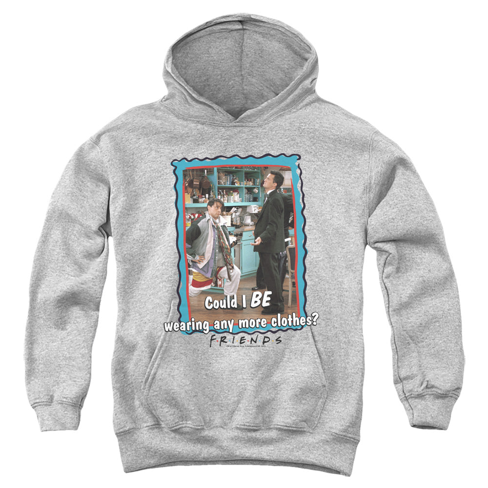 AN OFFCIALLY LICENSED FRIENDS ANY MORE CLOTHES YOUTH HOODIE ATHLETIC HEATHER