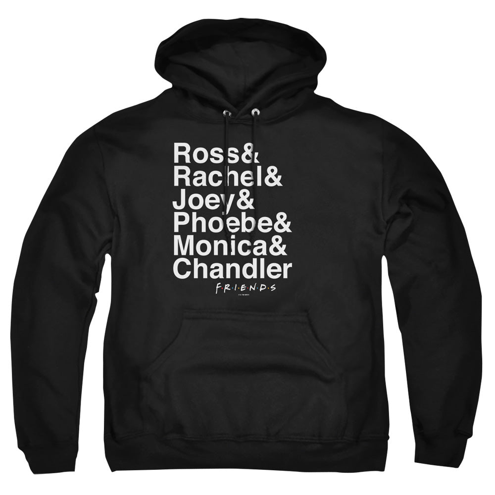 AN OFFCIALLY LICENSED FRIENDS CHANANDLER BONG ADULT UNISEX PULLOVER HOODIE BLACK
