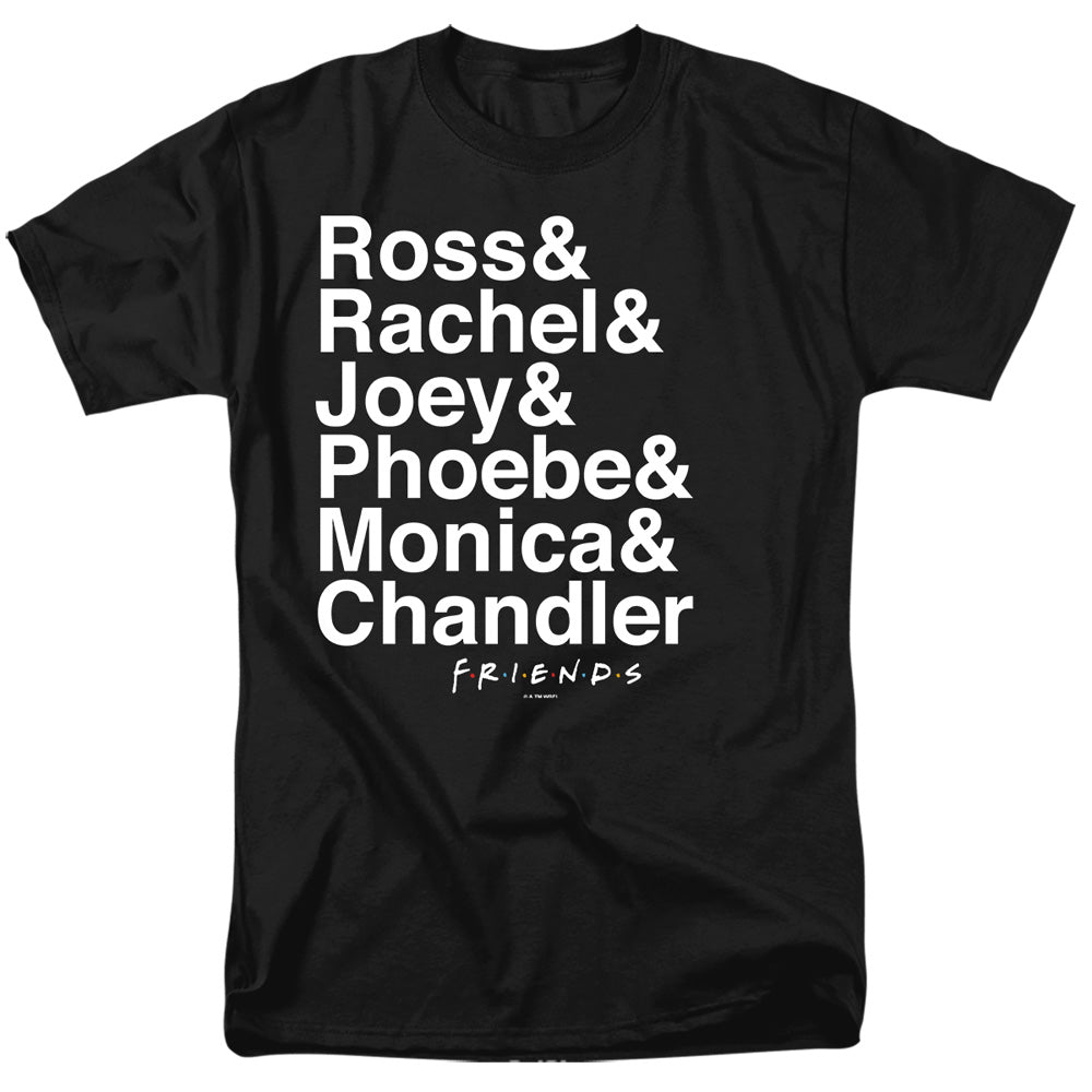 AN OFFCIALLY LICENSED FRIENDS CHANANDLER BONG MEN'S REGULAR FIT T-SHIRT BLACK