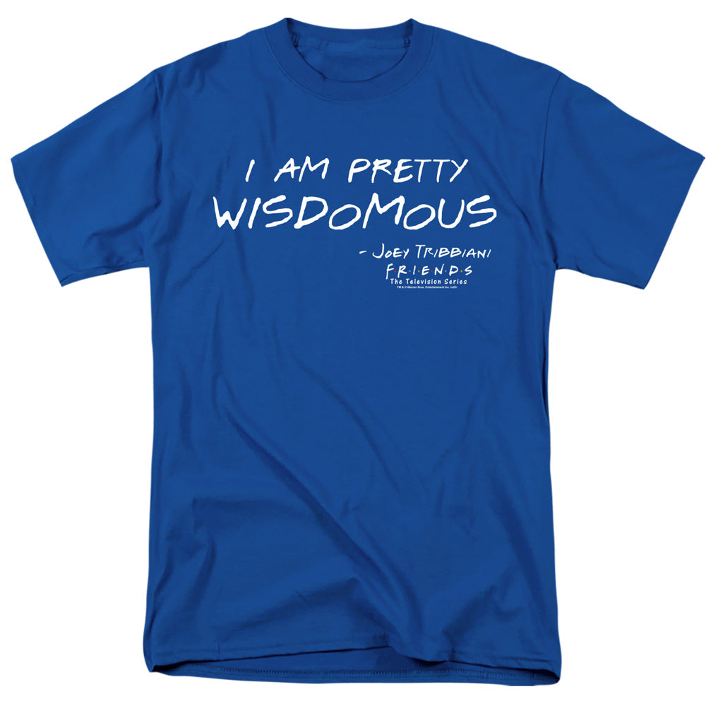 AN OFFCIALLY LICENSED FRIENDS WISDOMOUS MEN'S REGULAR FIT T-SHIRT ROYAL