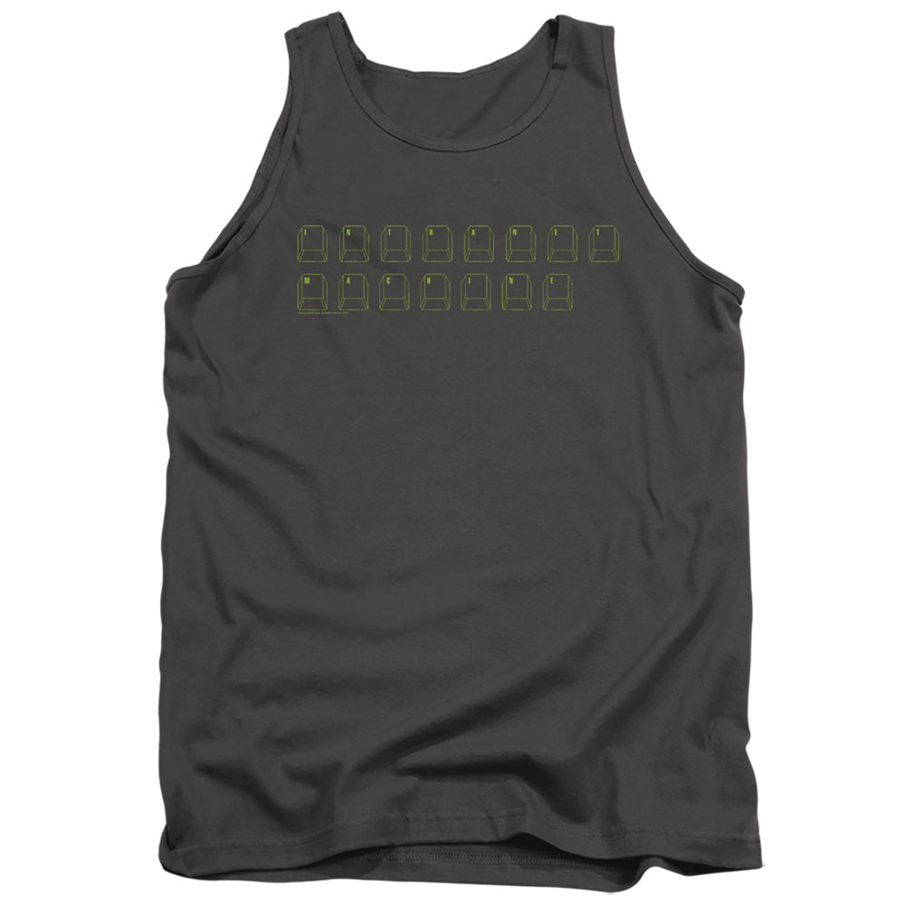 AN OFFCIALLY LICENSED BIG BANG THEORY INTRANET MACHINE ADULT UNISEX TANK TOP CHARCOAL