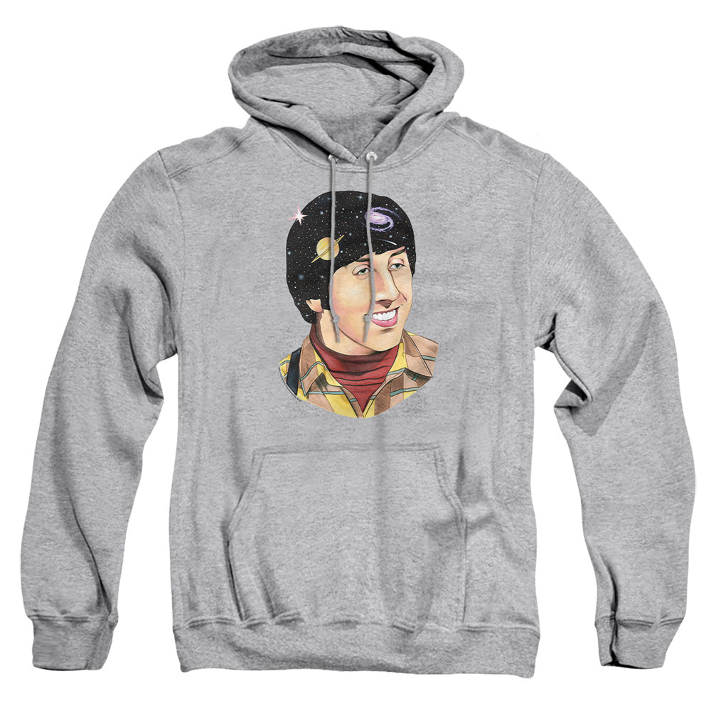 AN OFFCIALLY LICENSED BIG BANG THEORY HOWARD SPACE ADULT UNISEX PULLOVER HOODIE ATHLETIC HEATHER