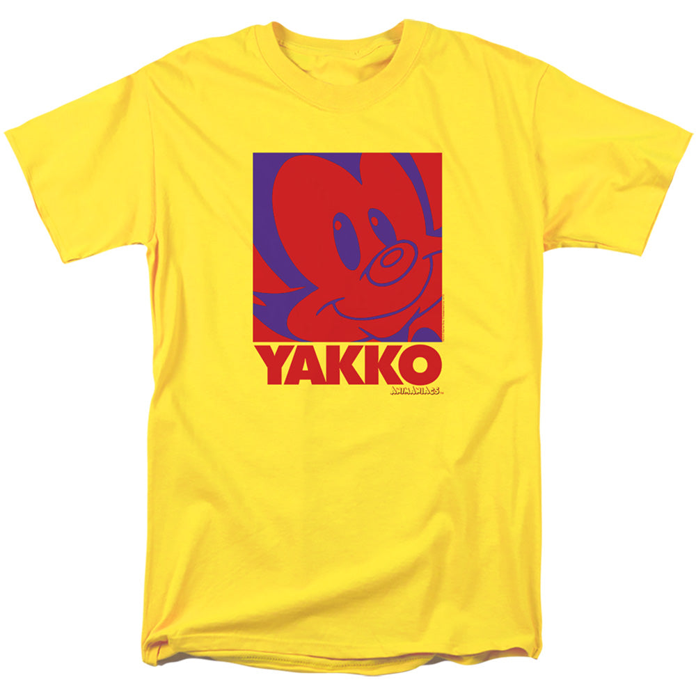 AN OFFCIALLY LICENSED ANIMANIACS POP YAKKO MEN'S REGULAR FIT T-SHIRT YELLOW