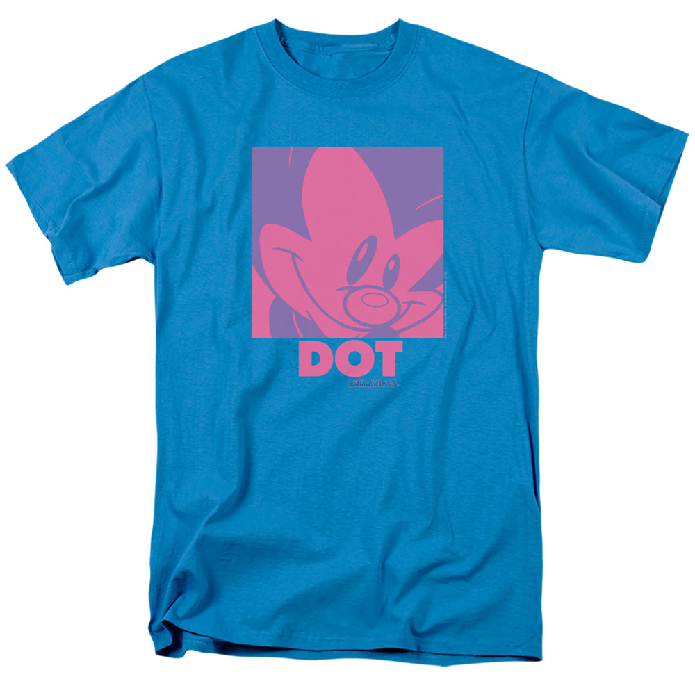 AN OFFCIALLY LICENSED ANIMANIACS POP DOT MEN'S REGULAR FIT T-SHIRT TURQUOISE