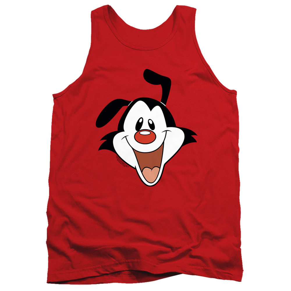 AN OFFCIALLY LICENSED ANIMANIACS YAKKO HEAD ADULT UNISEX TANK TOP RED