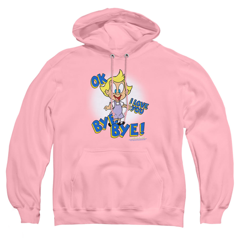 AN OFFCIALLY LICENSED ANIMANIACS MINDY ADULT UNISEX PULLOVER HOODIE PINK