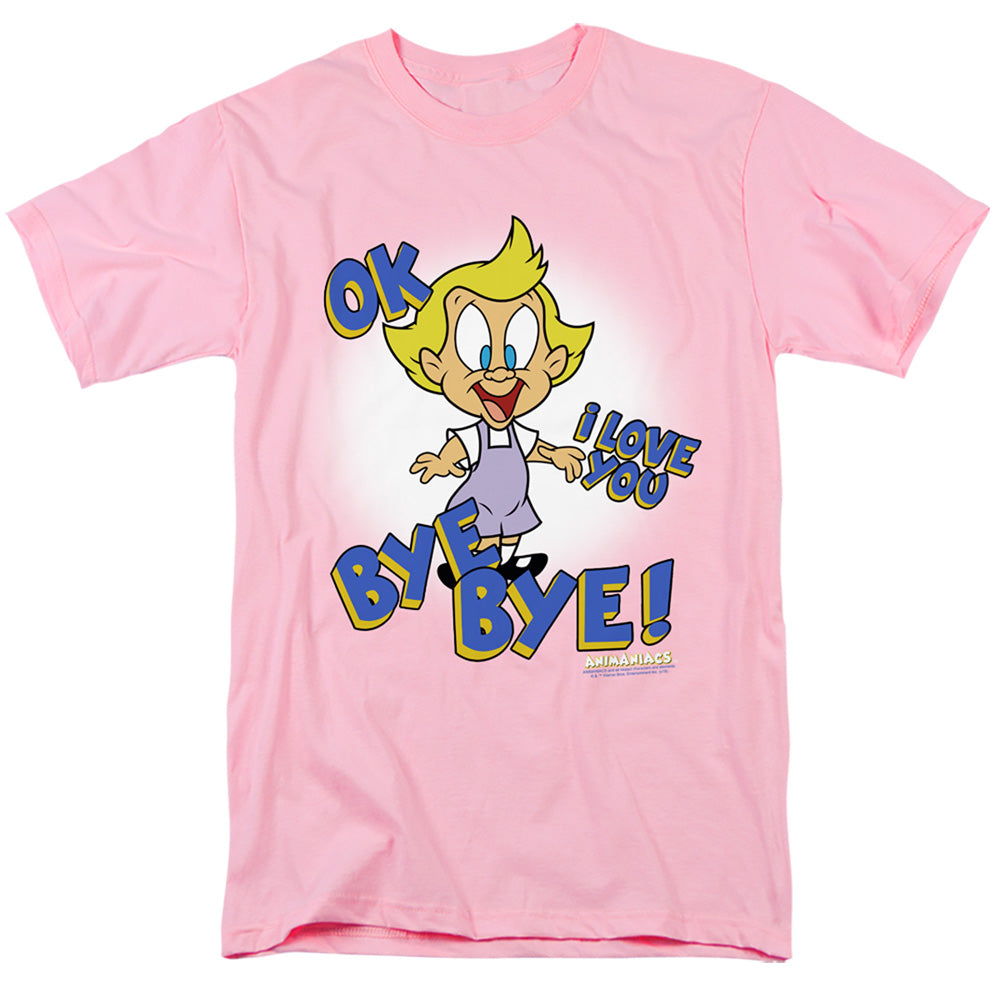 AN OFFCIALLY LICENSED ANIMANIACS MINDY MEN'S REGULAR FIT T-SHIRT PINK