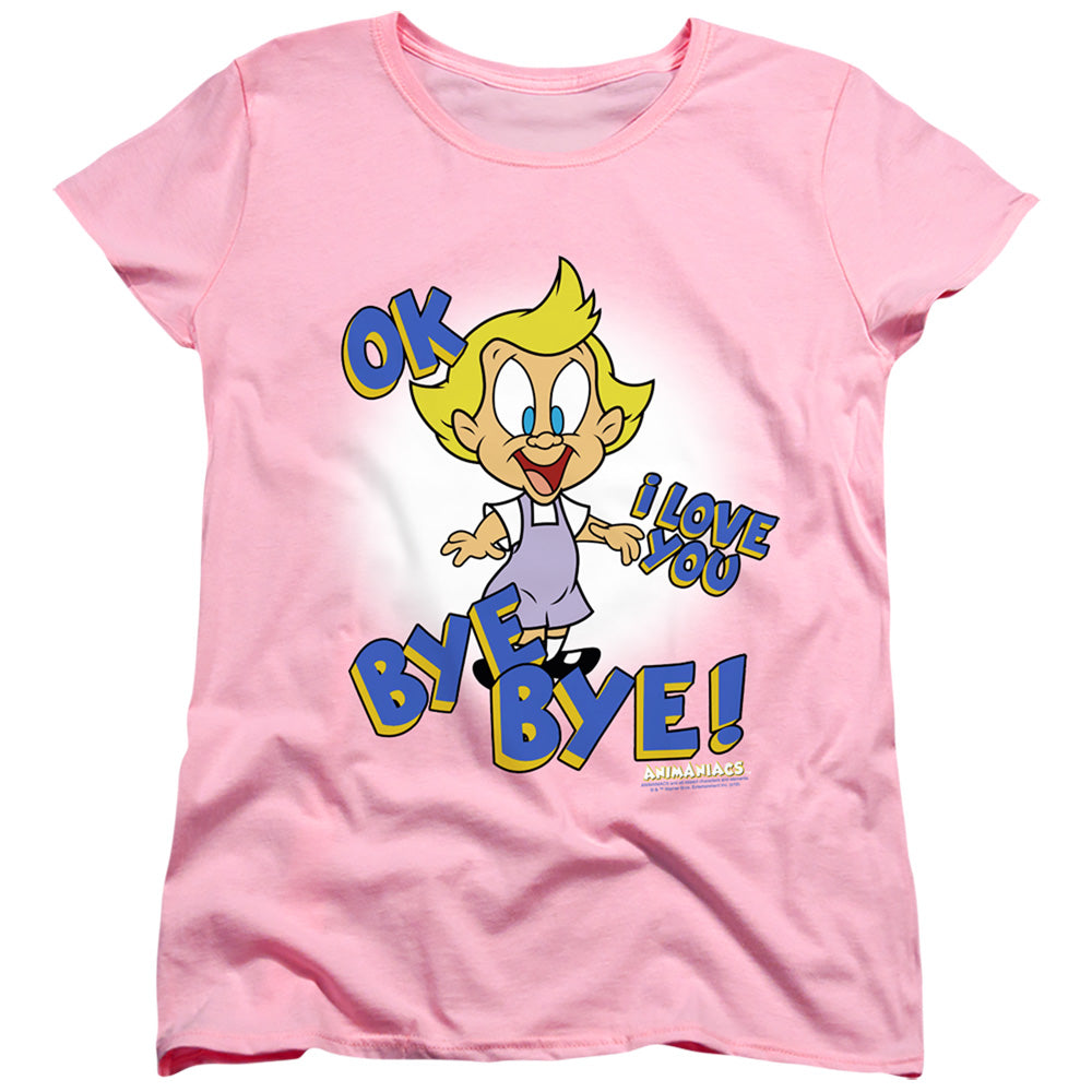AN OFFCIALLY LICENSED ANIMANIACS MINDY WOMEN'S REGULAR FIT T-SHIRT PINK