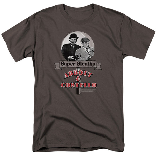 Abbott & Costello Super Sleuths Licensed Adult Unisex T-Shirt Regular Fit Tee