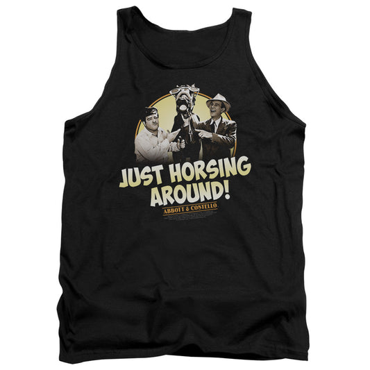 Abbott & Costello Horsing Around Licensed Adult Unisex Tank Top SM-2X