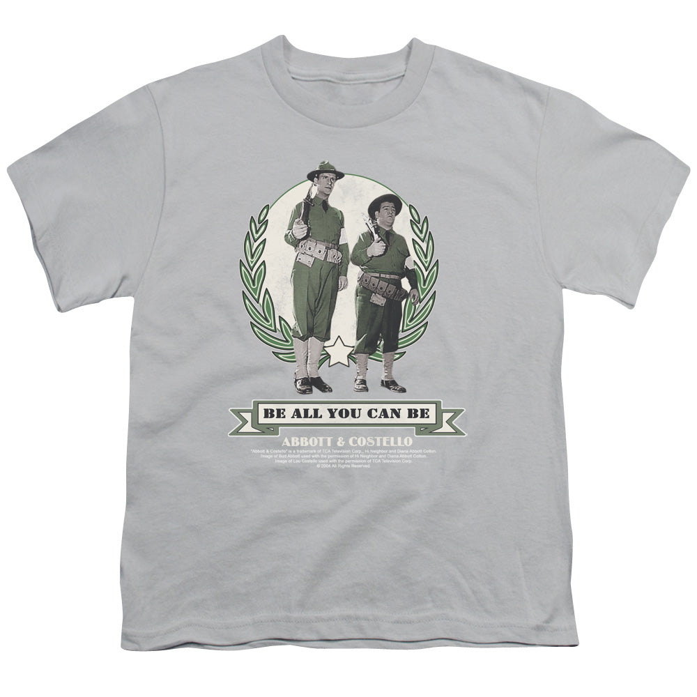 Abbott & Costello Be All You Can Be Licensed Kid's T-Shirt (Ages 4-7) XL