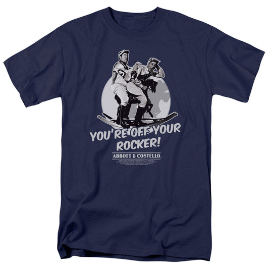 Abbott & Costello Off Your Rocker Licensed Adult Unisex T-Shirt Regular Fit Tee