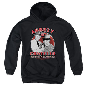AN OFFCIALLY LICENSED ABBOTT & COSTELLO BAD BOY YOUTH HOODIE BLACK