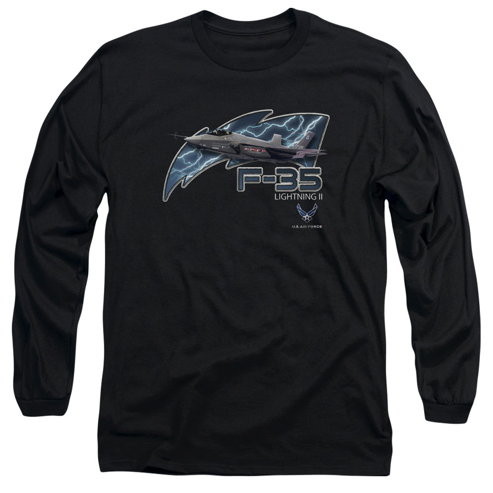 Air Force F35 Licensed Adult Unisex Long Sleeve T-Shirt XL