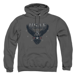 AN OFFCIALLY LICENSED AIR FORCE INCOMING ADULT UNISEX PULLOVER HOODIE CHARCOAL