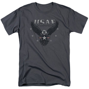 AN OFFCIALLY LICENSED AIR FORCE INCOMING MEN'S REGULAR FIT T-SHIRT CHARCOAL