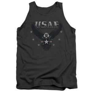 AN OFFCIALLY LICENSED AIR FORCE INCOMING ADULT UNISEX TANK TOP CHARCOAL