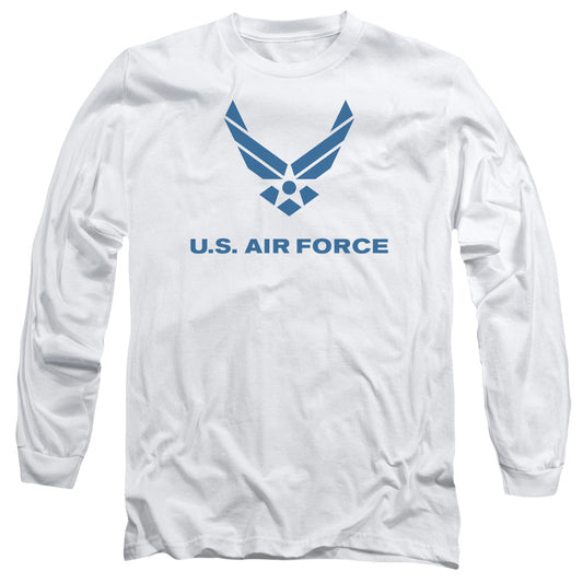 Air Force Distressed Logo Licensed Adult Unisex Long Sleeve T-Shirt SM-3X