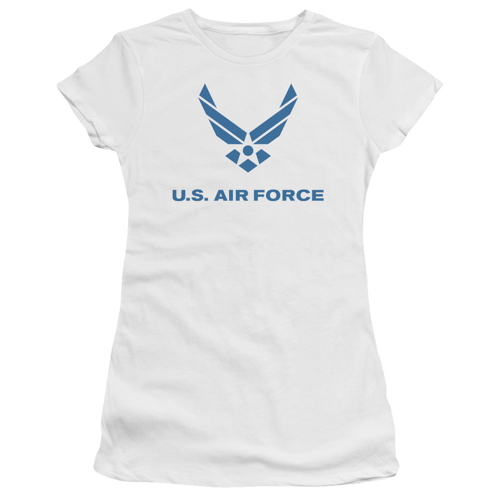 Air Force Distressed Logo Licensed Women's T-Shirt Juniors LG-2X