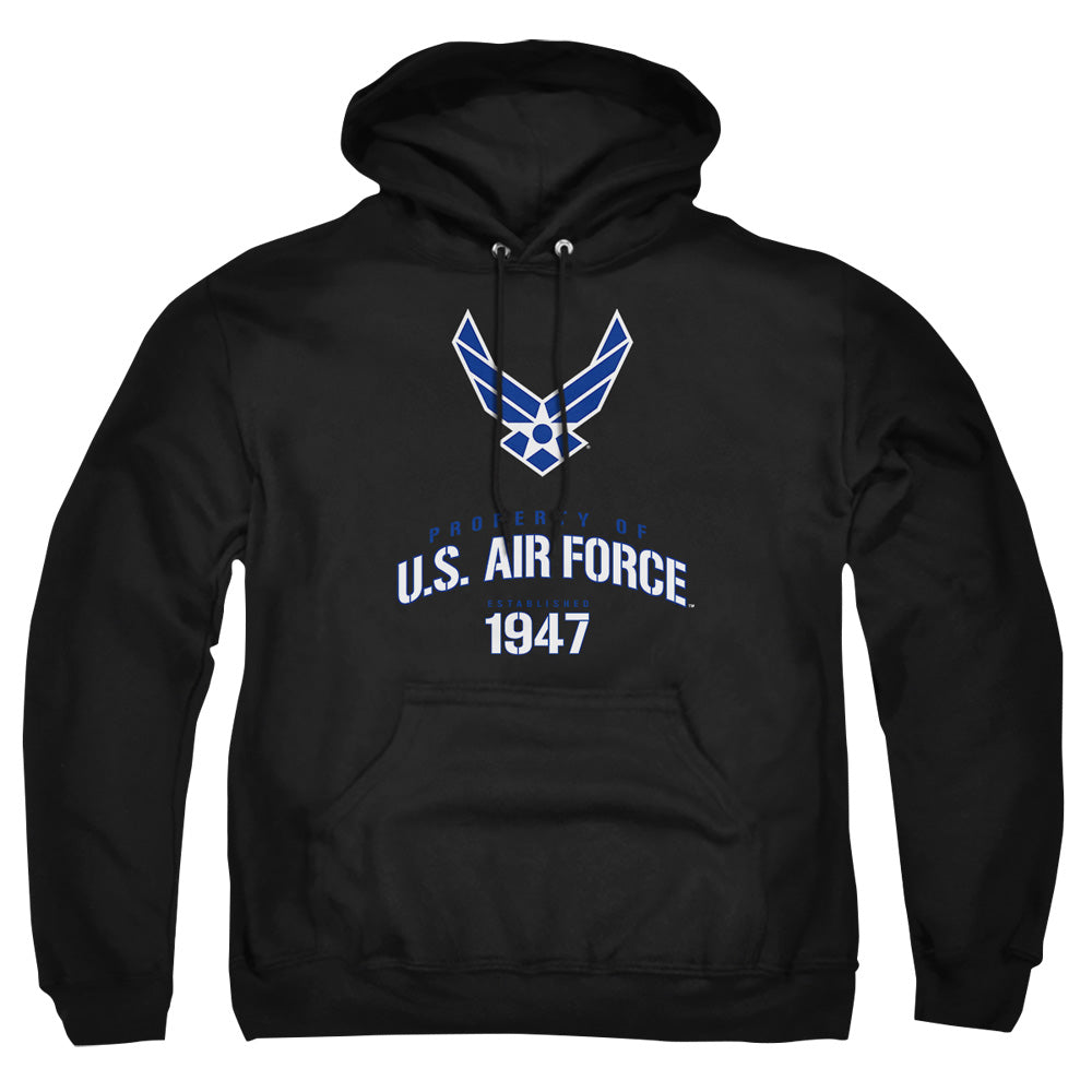 AN OFFCIALLY LICENSED AIR FORCE PROPERTY OF ADULT UNISEX PULLOVER HOODIE BLACK