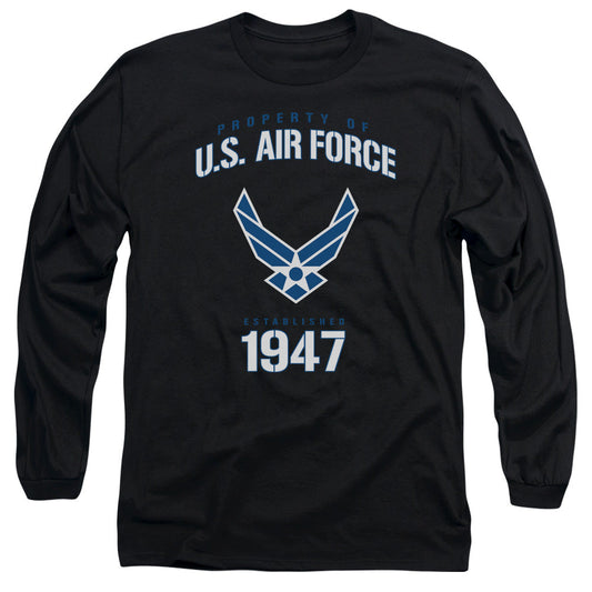 Air Force Property Of Licensed Adult Unisex Long Sleeve T-Shirt SM-3X