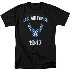 AN OFFCIALLY LICENSED AIR FORCE PROPERTY OF MEN'S REGULAR FIT T-SHIRT BLACK