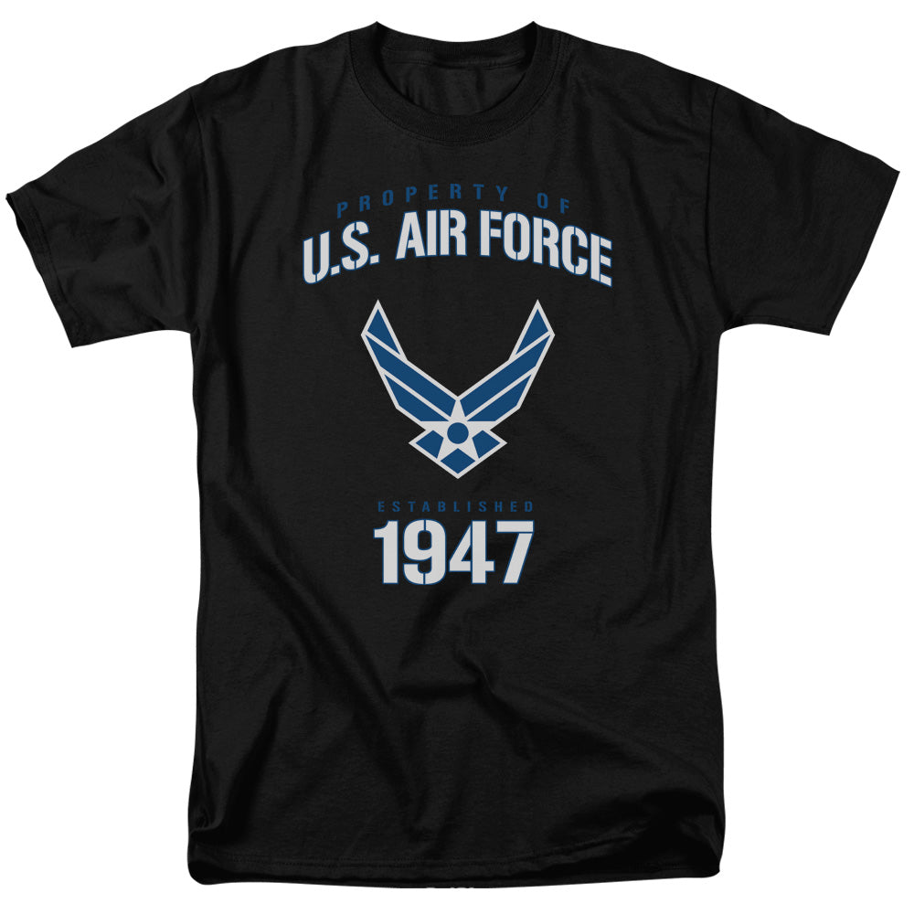 AN OFFCIALLY LICENSED AIR FORCE PROPERTY OF MEN'S REGULAR FIT T-SHIRT BLACK