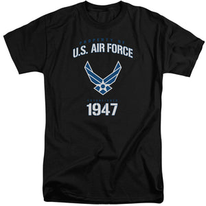 AN OFFCIALLY LICENSED AIR FORCE PROPERTY OF MEN'S TALL FIT T-SHIRT BLACK