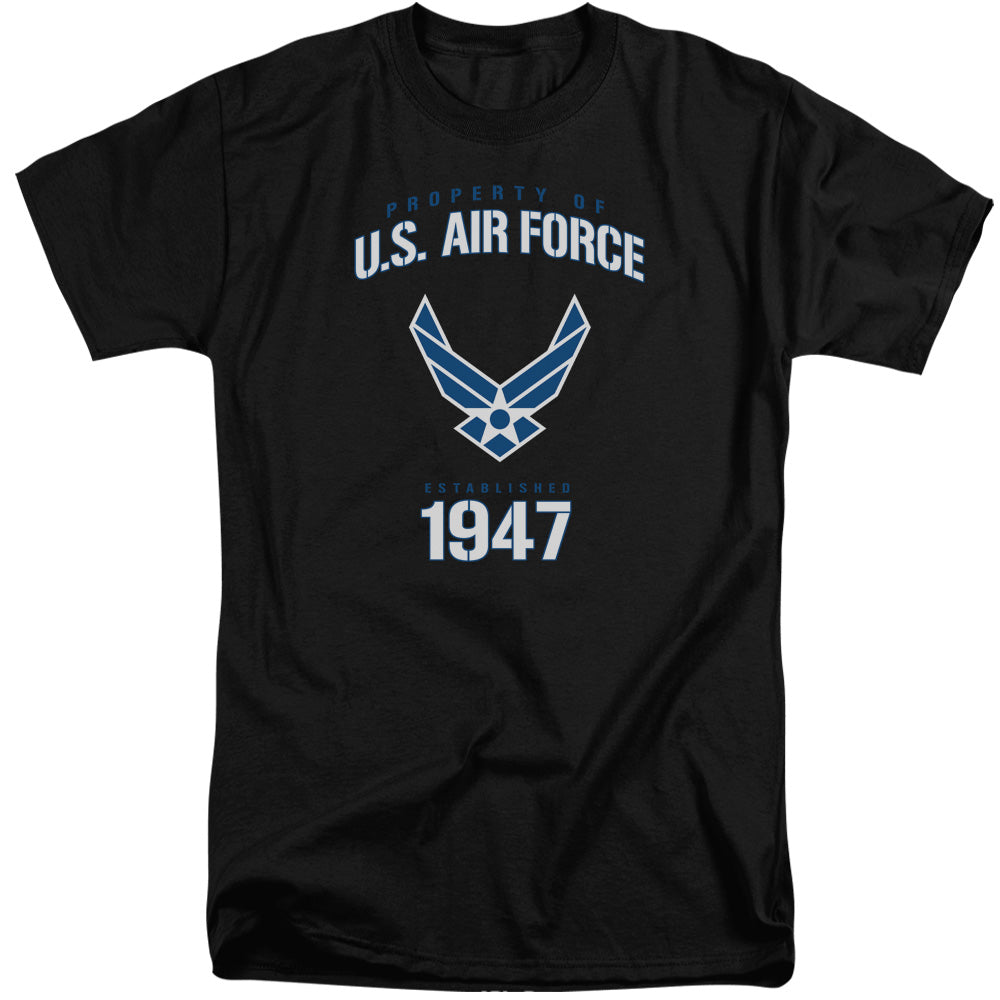 AN OFFCIALLY LICENSED AIR FORCE PROPERTY OF MEN'S TALL FIT T-SHIRT BLACK
