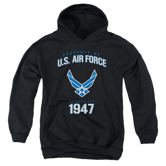 Air Force Property Of Licensed Youth Hoodie (Ages 8-12) SM-XL
