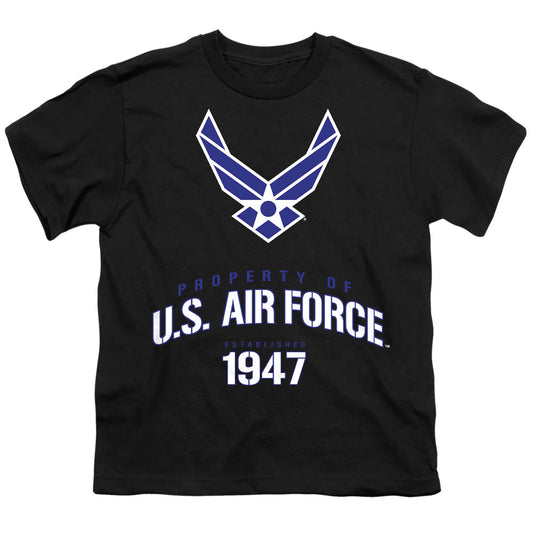 Air Force Property Of Licensed Kid's T-Shirt (Ages 4-7) XS-XL