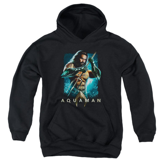 Aquaman Movie Trident Licensed Youth Hoodie (Ages 8-12) SM-XL