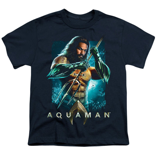 Aquaman Movie Trident Licensed Kid's T-Shirt (Ages 4-7) SM-XL