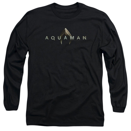 Aquaman Movie Logo Licensed Adult Unisex Long Sleeve T-Shirt SM-3X