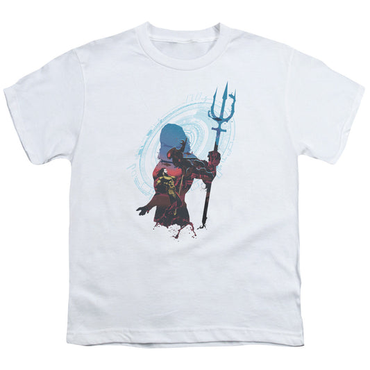 Aquaman Movie Silhouette Licensed Kid's T-Shirt (Ages 4-7) SM-XL