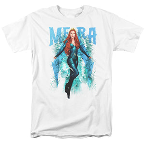 AN OFFCIALLY LICENSED AQUAMAN MOVIE MERA MEN'S REGULAR FIT T-SHIRT WHITE