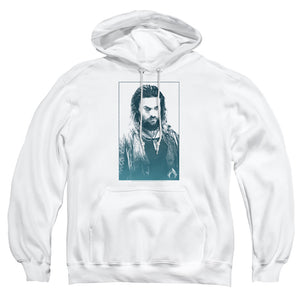 AN OFFCIALLY LICENSED AQUAMAN MOVIE SALT OF THE SEA ADULT UNISEX PULLOVER HOODIE WHITE