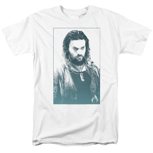 AN OFFCIALLY LICENSED AQUAMAN MOVIE SALT OF THE SEA MEN'S REGULAR FIT T-SHIRT WHITE