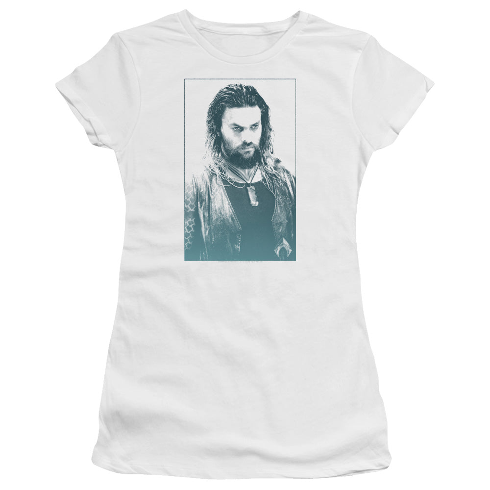 Aquaman Movie Salt Of The Sea Licensed Women's T-Shirt Juniors LG-2X